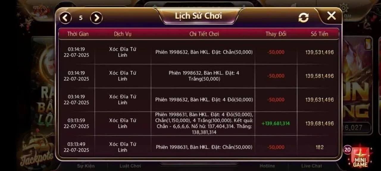 Lịch sử chơi game xóc đĩa